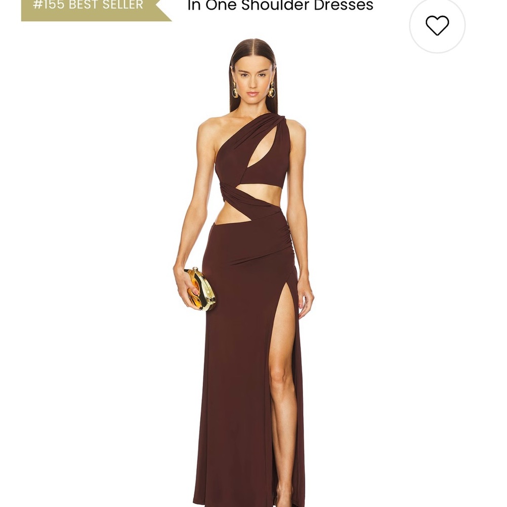 Michael Costello x revolve black tie dress